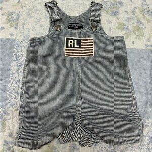 Vintage Ralph Lauren baby overall shorts